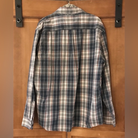 Wrangler Mens Long Sleeve Plaid Work Shirt Western Style Button Down Size L - Picture 6 of 6